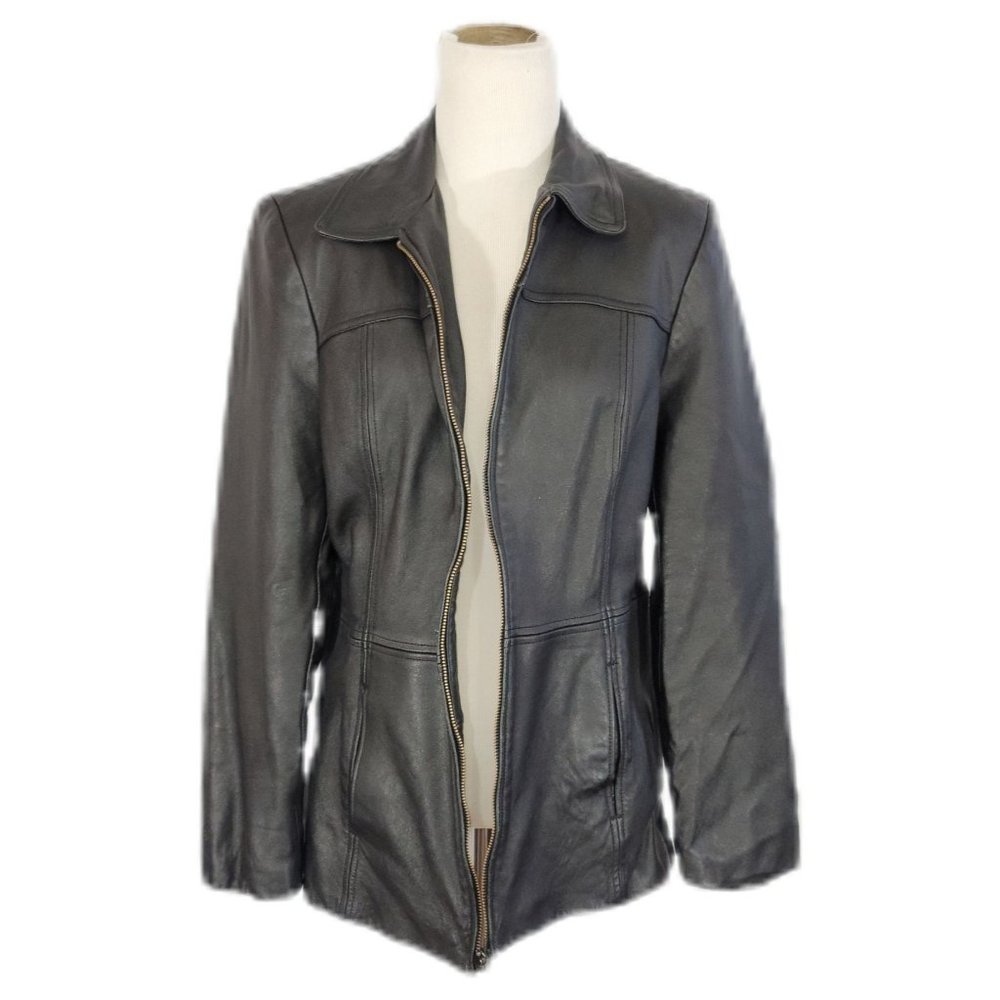 Wilson Leather Women's Leather Jacket Lined Zippered Pockets Medium